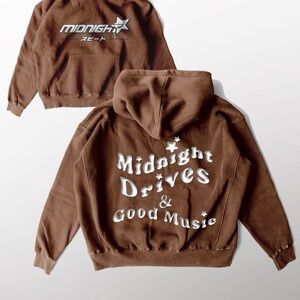 Midnight Drives & Good Music Hoodie – Size L